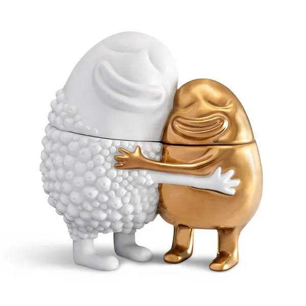 L'Objet HAAS HUGGERS BOX - WHITE + GOLD Carats Mcallen, TX