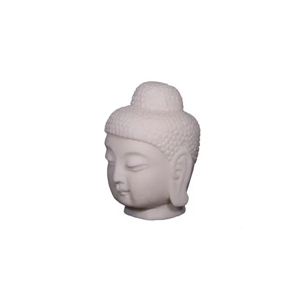 White Marble Buddha Head Statue Small Carats Mcallen, TX