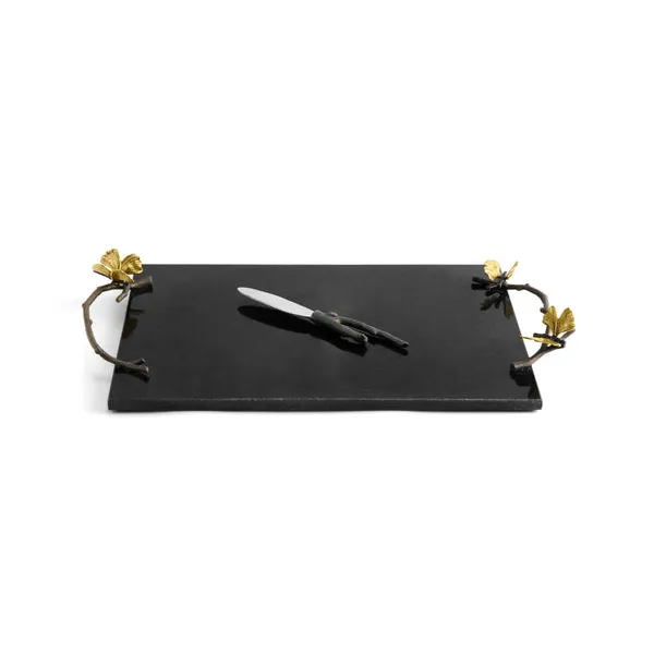 Michael Aram Butterfly Ginkgo Cheeseboard With Knife Carats Mcallen, TX