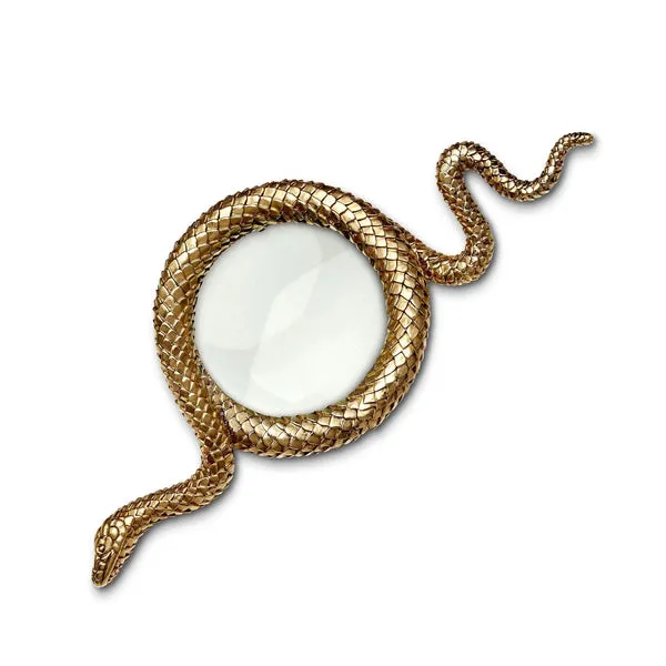 L'Objet Snake Gold Magnifying Glass - Large Carats Mcallen, TX