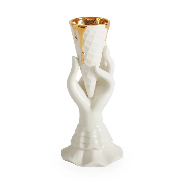 Jonathan Adler GILDED I-SCREAM VASE Carats Mcallen, TX