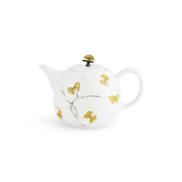 Michael Aram Butterfly Ginkgo Porcelain Teapot Carats Mcallen, TX