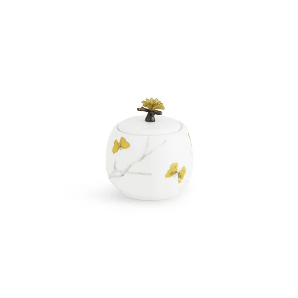 Michael Aram Butterfly Ginkgo Porcelain Sugar Pot Carats Mcallen, TX