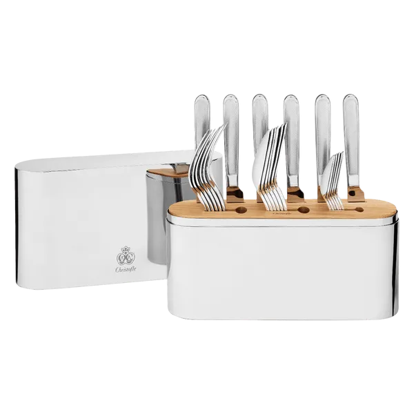 CHRISTOFLE CONCORDE 24-Piece Stainless Steel Flatware Set Carats Mcallen, TX