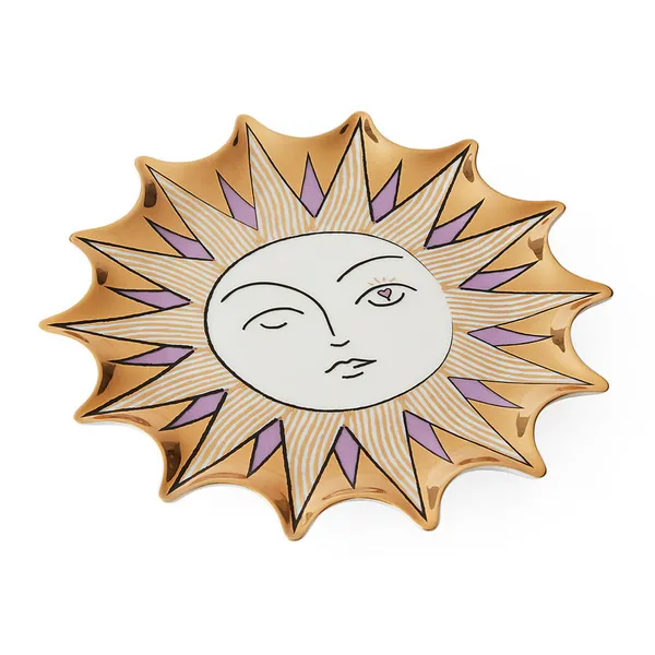 Jonathan Adler MUSE SUN TRINKET TRAY- Gold Carats Mcallen, TX