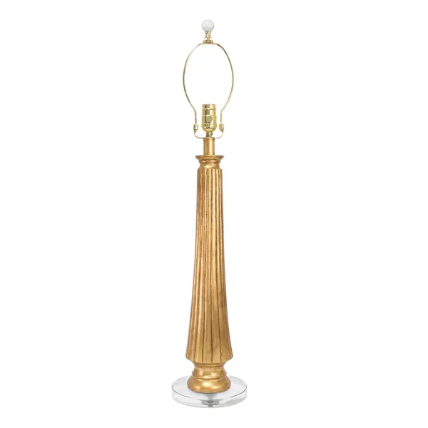 Squire Table Lamp-Gold with Triple Stack Trifecta Drum Shade Carats Mcallen, TX