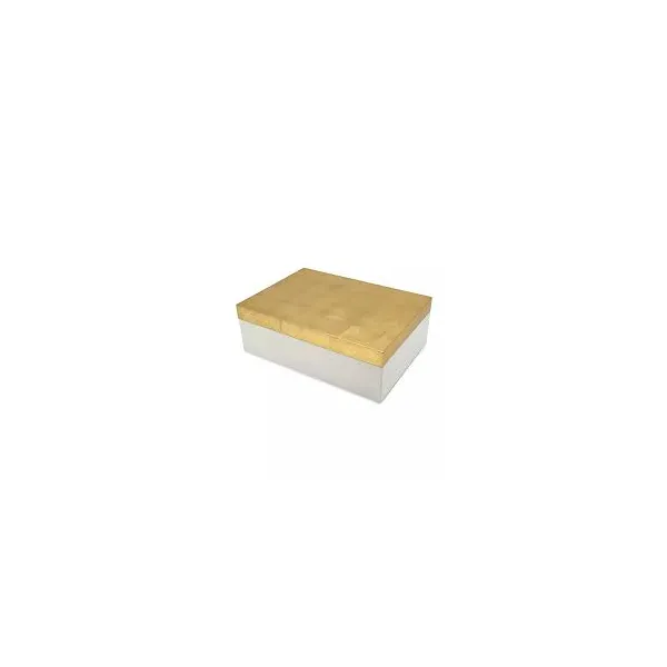 White Box w/Gold Leaf Lid Carats Mcallen, TX