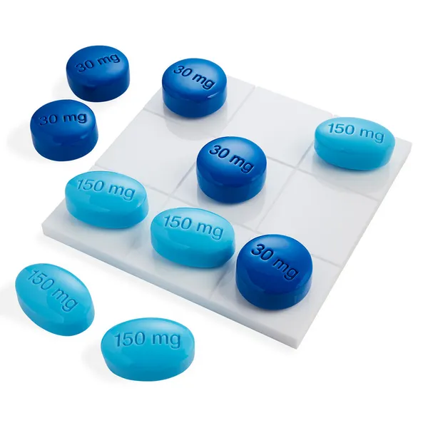 Jonathan Adler Full Dose Acrylic Tic Tac Toe Blue Multi Carats Mcallen, TX