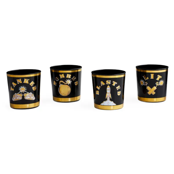 Jonathan Adler Blitzed Glassware Set Carats Mcallen, TX