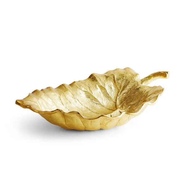 Michael Aram Elephant Ear Large Serving Bowl Gold Carats Mcallen, TX