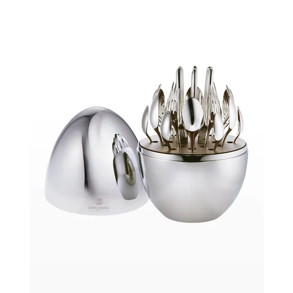 CHRISTOFLE MOOD Silver-Plated 24-Piece Flatware Set Carats Mcallen, TX