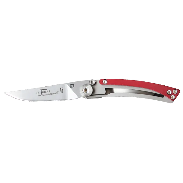 CLAUDE DOZORME Thiers Liner Pocket Knife Red Handle Carats Mcallen, TX