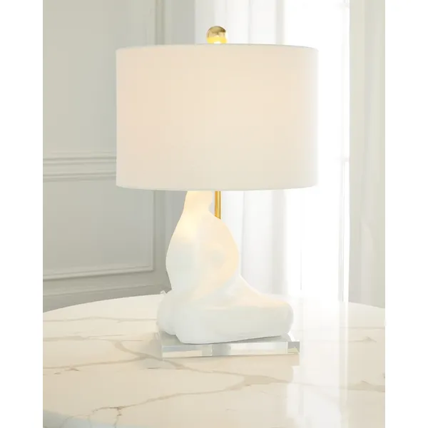 Couture Lamp Bettina White Table Lamp Image 2 Carats Mcallen, TX