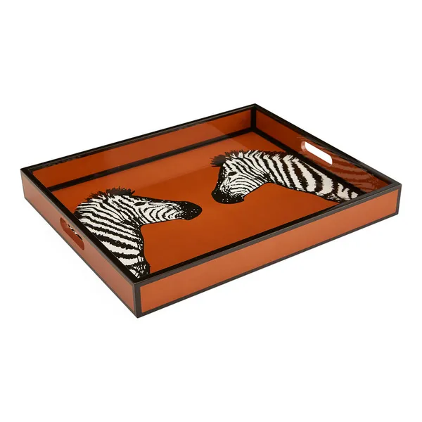 Jonathan Adler Zebra Lacquer Tray Carats Mcallen, TX
