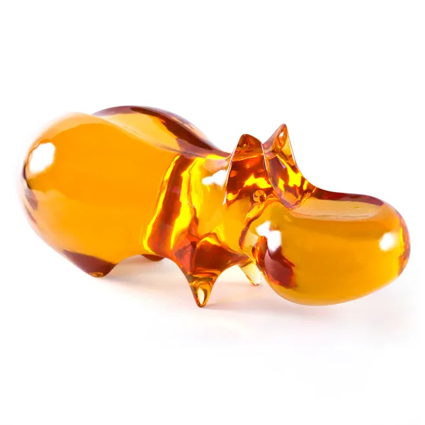 Jonathan Adler Acrylic Hippo Sculpture Orange Carats Mcallen, TX