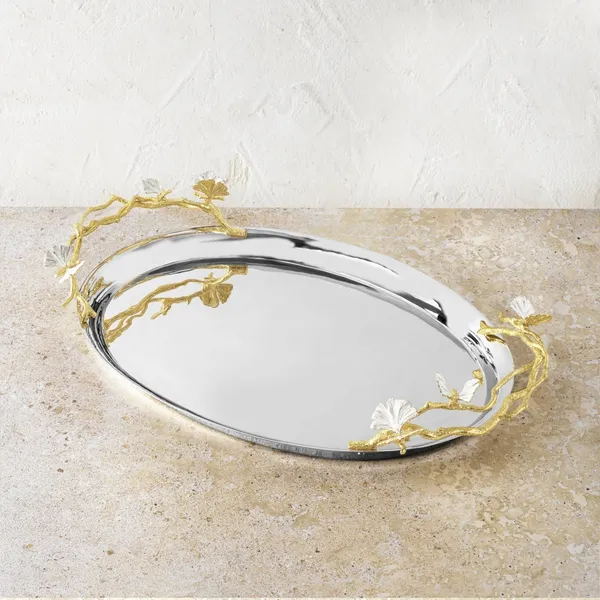Michael Aram Butterfly Ginkgo Gold Large Tray Carats Mcallen, TX