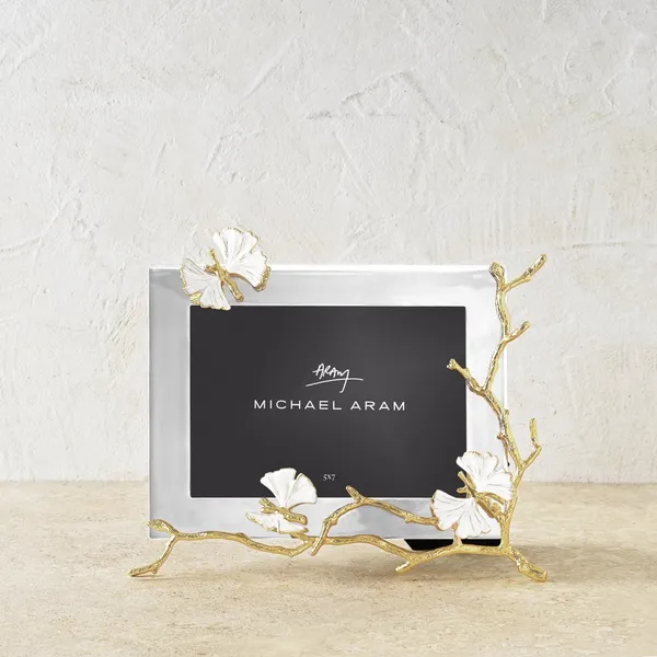Michael Aram Butterfly Ginkgo Gold Reflective 5x7 Frame Carats Mcallen, TX