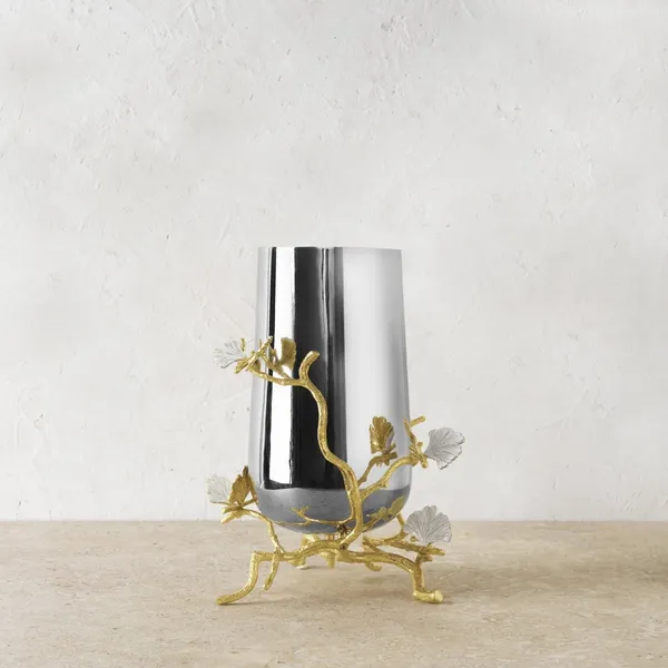 Michael Aram Butterfly Ginkgo Gold Medium Vase Carats Mcallen, TX