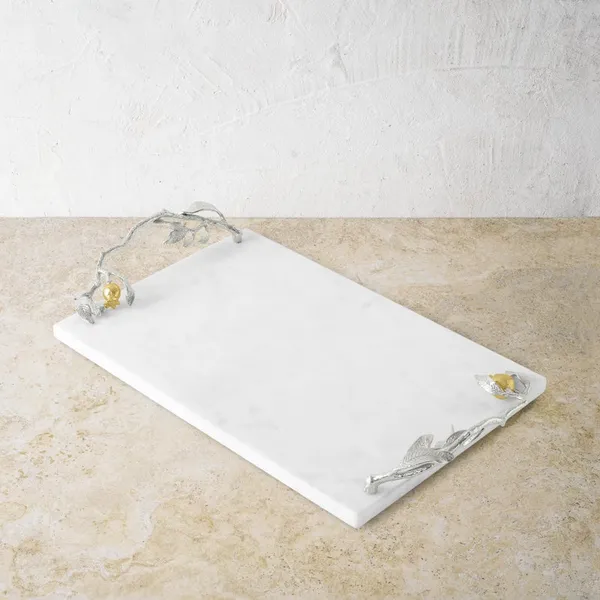 Michael Aram Pomegranate Silver & Gold Cheese Board & Spreader Carats Mcallen, TX