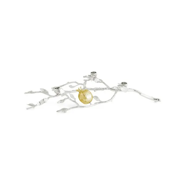 Michael Aram Pomegranate Silver & Gold Low Candleholders Carats Mcallen, TX