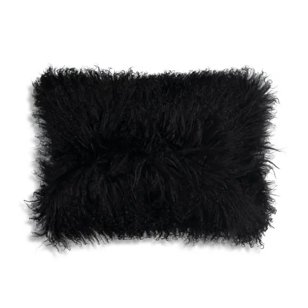 Cloud9 Luna Black Fur Lumbar Pillow Carats Mcallen, TX