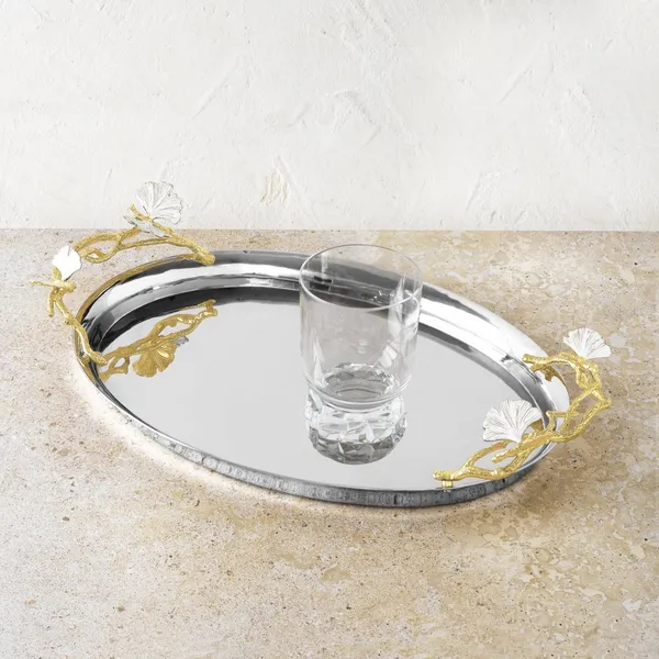 Michael Aram Butterfly Ginkgo Gold Medium tray Image 2 Carats Mcallen, TX