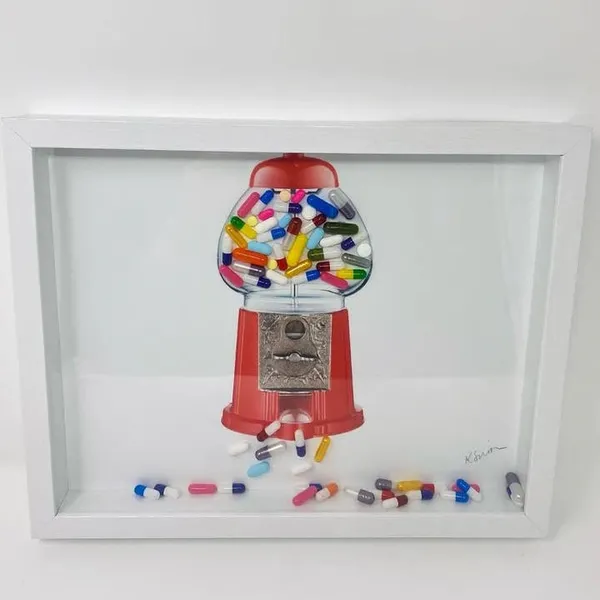Resinate By KS Wall Art - Gumball Med Pill Machine Carats Mcallen, TX
