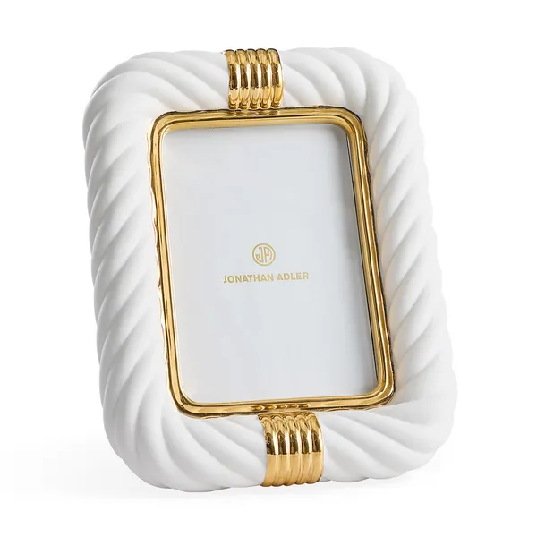 Jonathan Adler Geneva Frame White 5x7 Carats Mcallen, TX