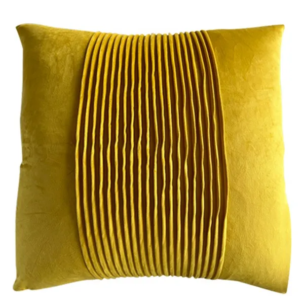 Style Craft Dann Foley Lifestyle Dann Foley Sunshine Velvet Tux Pleat Pillow 24x24 Carats Mcallen, TX