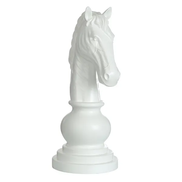 Harp & Finial Knight Chess Piece-White Carats Mcallen, TX