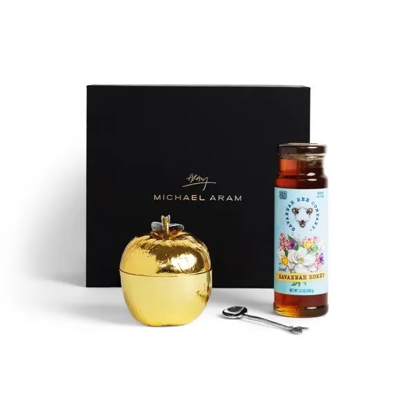 Michael Aram Apple Honey Pot w/Savanah Honey Image 3 Carats Mcallen, TX