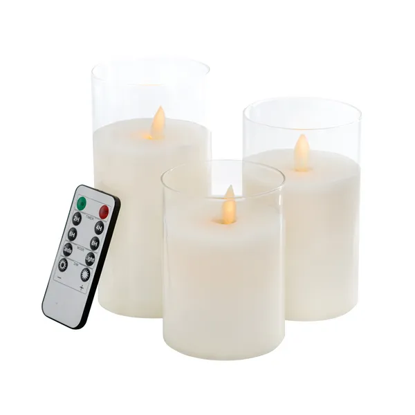 S/3 Led Wax Candles Carats Mcallen, TX