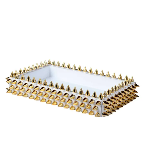 Mike + Ally Quill Small Tray: Pure/Gold Carats Mcallen, TX