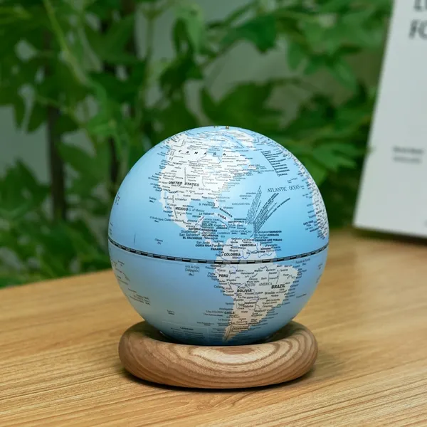 Ginkgo Design Atlas Globe Lightblue Mini White Ash Carats Mcallen, TX