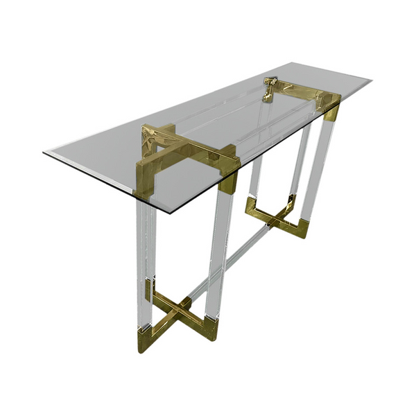 Arteaga Acrylic Console Table Carats Mcallen, TX