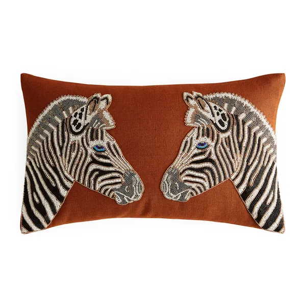 Jonathan Adler US Kit Animalia Beaded Pillow Zebra 12