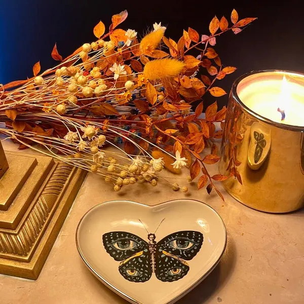Madame Butterly Ceramic Heart Dish Image 2 Carats Mcallen, TX