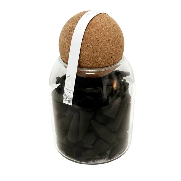 Incense Cones in Jar: Amethyst & Iris Fragrance Image 2 Carats Mcallen, TX