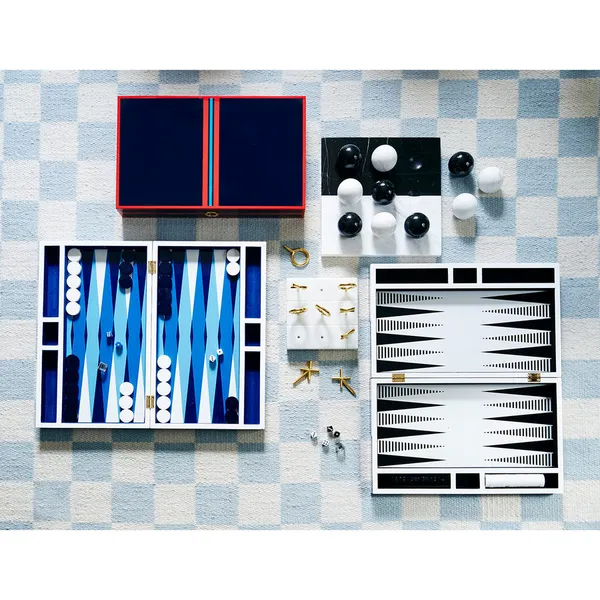 Jonathan Adler Op Art Backgammon Set-Black/White Image 2 Carats Mcallen, TX