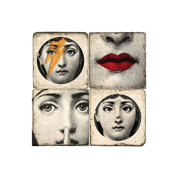 FORNASETTI MARBLE COASTERS Carats Mcallen, TX