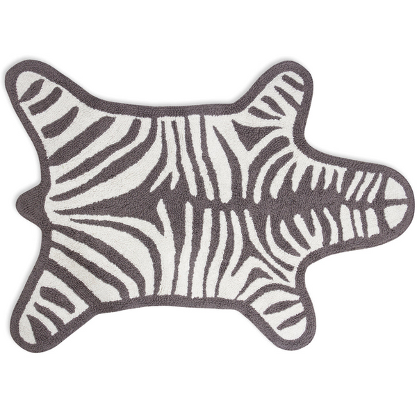 Jonathan Adler Grey Zebra Bathmat-Reversible Carats Mcallen, TX
