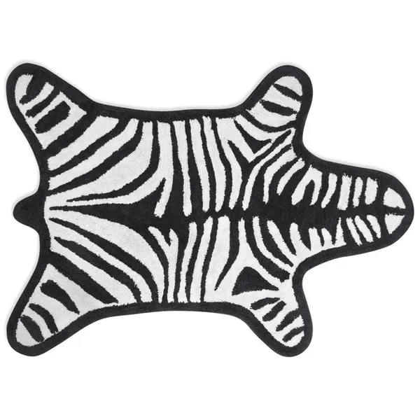 Jonathan Adler Black Zebra Bathmat-Resersible Carats Mcallen, TX