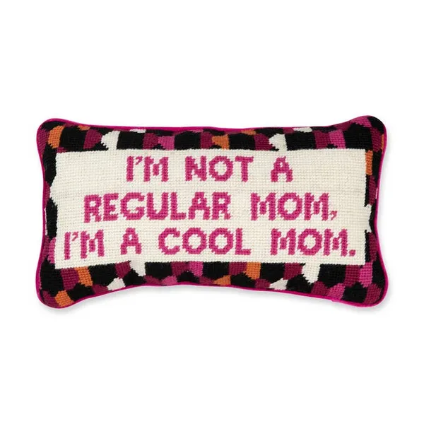 Cool Mom Needlepoint Pillow Carats Mcallen, TX