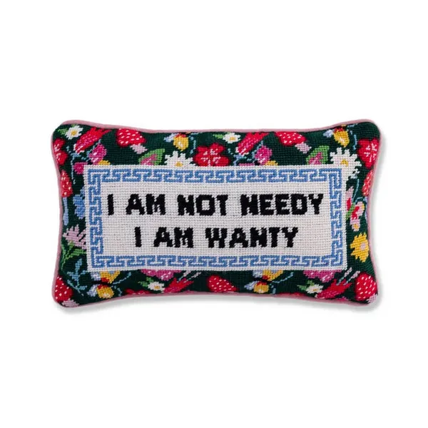 Not Needy Needlepoint Pillow Carats Mcallen, TX