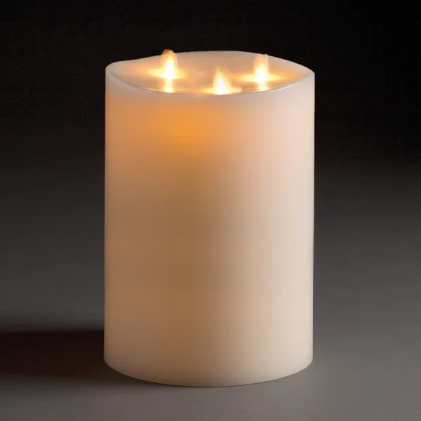 LIGHTLI MOVING FLAME INDOOR TRI-FLAME PILLAR 6