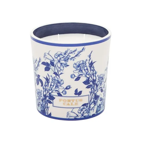 Portus Cale Gold & Blue Four Wick Candle Carats Mcallen, TX
