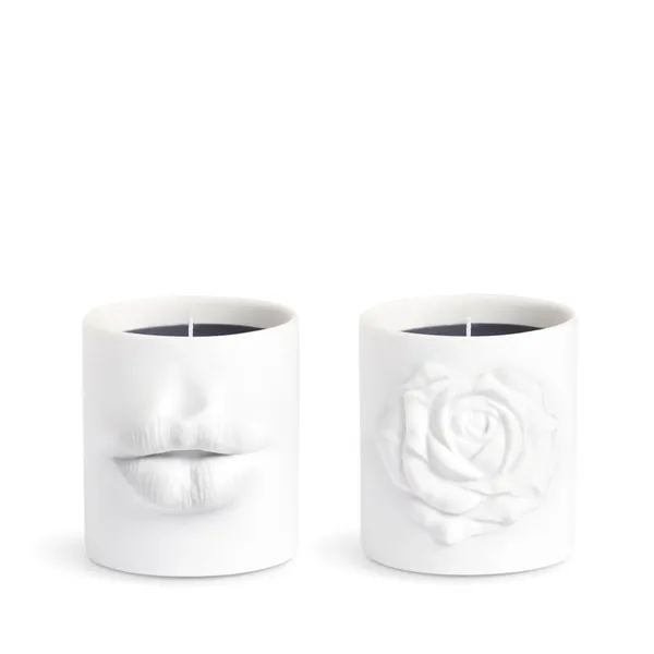 L'Objet Le DUO (Lips + Rose candles s/2) Gift Set Carats Mcallen, TX