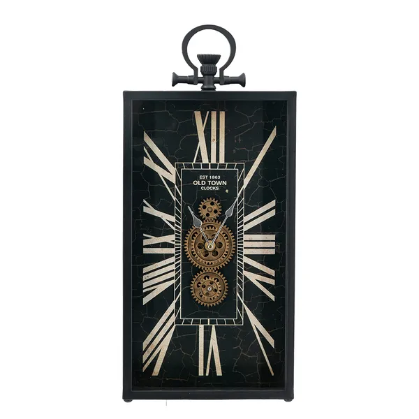 Decorative Black and Gold Gear Table Clock Carats Mcallen, TX