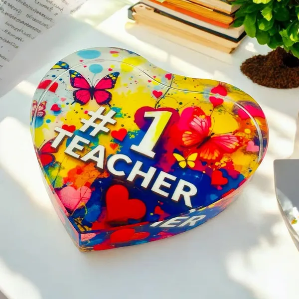 Best Teacher Gift Crystal Heart Paperweight Decor Carats Mcallen, TX