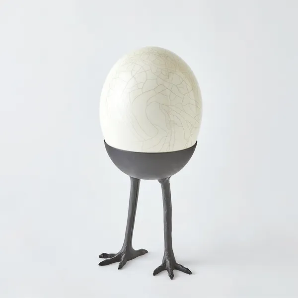 Ostrich Egg on Legs-Standing Carats Mcallen, TX